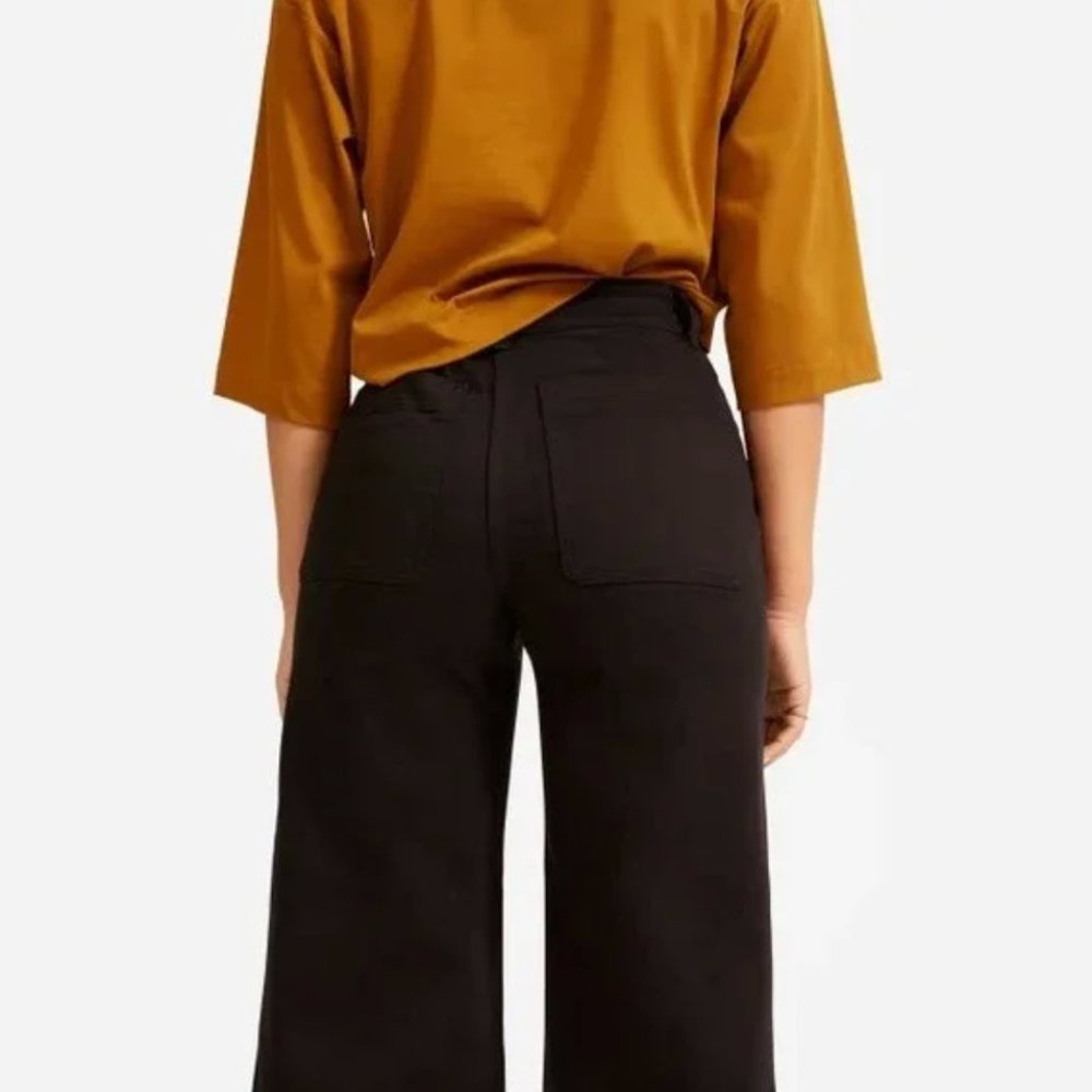 Everlane Wide Leg Crop in Black sz 4